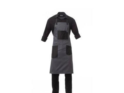 Kuchařská zástěra Payper CHALET - ŽELEZNÁ ŠEDÁ 1/1