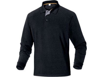 Polokošile s dlouhým rukávem DELTA PLUS TURINO - ČERNÁ 1/1