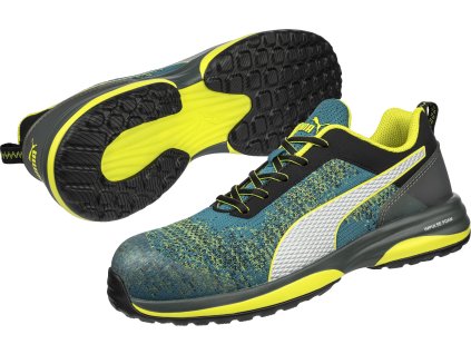 Polobotky Puma Safety CHARGE GREEN LOW S1P 1/5
