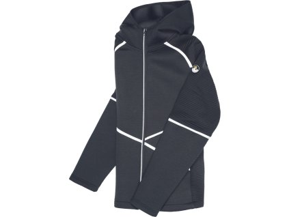 Mikina na zip s kapucí Červa L-SURE CRAIG - ČERNÁ 1/8