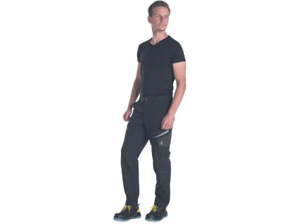 Kalhoty Červa EMERTON S-STRETCH - ČERNÁ/ŠEDÁ 1/6