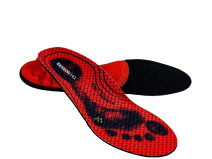 Vložky do bot Bennon ORTHOCOMFORT ESD Strong High Insole - ČERVENÁ 1/6