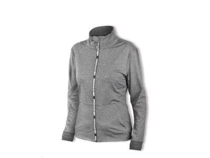 Dámská mikina na zip Promacher LADY KINES - ŠEDÁ 1/3