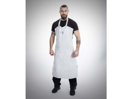 Kovářská zástěra s laclem ARDON ADIN - BÍLÁ 1/1