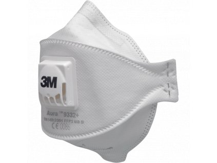 Respirátor FFP3 s ventilkem 3M 9332+ Aura 1/2