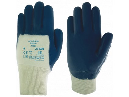Máčené šité rukavice Ansell 27-600/100 Hycron 1/1