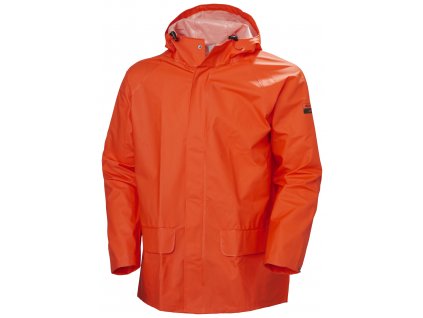 Nepromokavá bunda Helly Hansen MANDAL - TMAVĚ ORANŽOVÁ 1/2