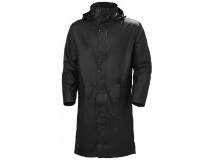 Nepromokavý kabát s kapucí Helly Hansen VOSS RAIN COAT - ČERNÁ 1/2