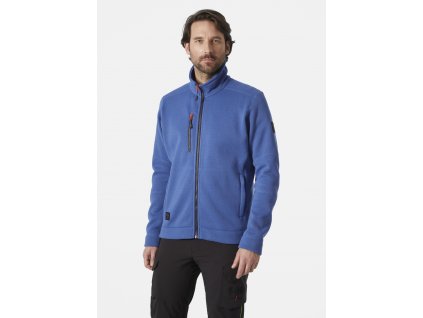 Fleecová bunda Helly Hansen KENSINGTON KNITTED FLEECE - STONE BLUE 1/6