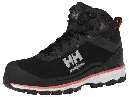 Kotníková obuv Helly Hansen CHELSEA EVOLUTION 2.0 MID S3 - ČERNÁ/ORANŽOVÁ 1/6