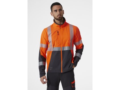 Reflexní bunda Helly Hansen ICU BRZ - ORANŽOVÁ/ŠEDÁ EBONY 1/8