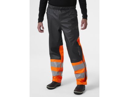 Nepromokavé reflexní kalhoty Helly Hansen ALNA 2.0 - ORANŽOVÁ/ŠEDÁ EBONY 1/6