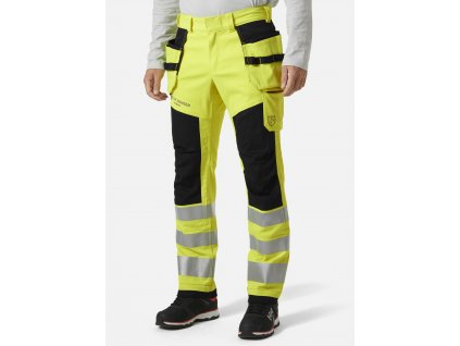 Reflexní kalhoty Helly Hansen FYRE CONSTRUCTION CLASS 2 - HI-VIS ŽLUTÁ/ŠEDÁ EBONY 1/7