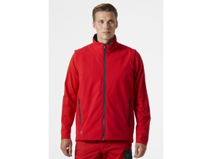 Softshellová vesta Helly Hansen MANCHESTER 2.0 - VÝSTRAŽNÁ ČERVENÁ 1/6