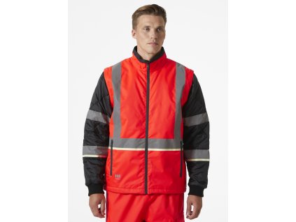 Reflexní bunda Helly Hansen UC-ME INSULATOR - HI-VIS ČERVENÁ/ŠEDÁ EBONY 1/7