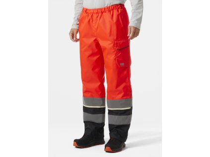 Reflexní zimní kalhoty Helly Hansen UC-ME CLASS 2 -  HI-VIS ČERVENÁ/ŠEDÁ EBONY 1/6