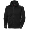 Mikina na zip s kapucí Helly Hansen TECH HOODED MIDLAYER - ČERNÁ 7/8