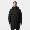 Nepromokavý kabát s kapucí Helly Hansen MANCHESTER 2.0 URBAN SHELL COAT - ČERNÁ 1/9
