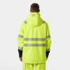 Reflexní bunda s kapucí Helly Hansen FYRE SHELL - ŽLUTÁ/EBEN 2/11