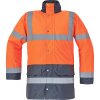 Reflexní zimní parka s kapucí Červa SEFTON - HV ORANŽOVÁ/NAVY 1/1