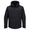 Softshelová bunda s kapucí Portwest DX4 (3L) - CELOČERNÁ 1/2