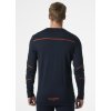 Funkční tričko s dlouhým rukávem Helly Hansen LIFA MERINO CREWNECK - NAVY/TMAVĚ ORANŽOVÁ 2/6