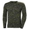 Funkční tričko s dlouhým rukávem Helly Hansen LIFA MERINO CREWNECK - CAMOUFLAGE 1/2