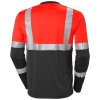 Reflexní tričko s dlouhým rukávem Helly Hansen ADDVIS CLASS 1 - ČERVENÁ/ŠEDÁ EBONY 5/5