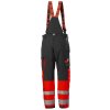 Reflexní zimní kalhoty s laclem Helly Hansen ALNA 2.0 CLASS 1 - ČERVENÁ/ŠEDÁ EBONY 2/2