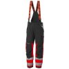 Reflexní zimní kalhoty s laclem Helly Hansen ALNA 2.0 CLASS 1 - ČERVENÁ/ŠEDÁ EBONY 1/2