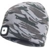 Čepice s LED lampou Červa DEEL - ŠEDÁ CAMOUFLAGE 1/3