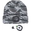 Čepice s LED lampou Červa DEEL - ŠEDÁ CAMOUFLAGE 3/3