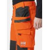 Reflexní strečové kalhoty Helly Hansen ALNA 4X CONSTRUCTION CLASS 2 - ORANŽOVÁ/ŠEDÁ EBONY 3/8