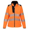 Dámská softshellová reflexní bunda Portwest PW3 Hi-Vis - ORANŽOVÁ/ČERNÁ 1/2