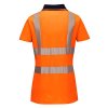 Dámská reflexní polokošile s krátkým rukávem Portwest Hi-Vis Comfort Pro - ORANŽOVÁ/ČERNÁ 2/2