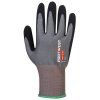 Bezešvé protiřezné rukavice Portwest Nitril CT Cut D18 CT45 - ŠEDÁ/ČERNÁ 2/2