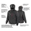 Zimní bunda s kapucí Bennon NYX Jacket black 2/8