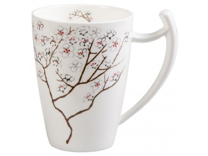 Bílá Třešeň - Fine Bone China porcelánový hrnek 0,6 l