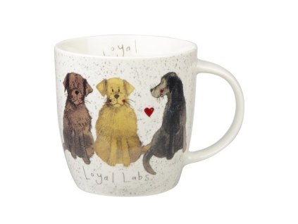 Labrador, Loyal labs - porcelánový hrnek s motivem psa, Alex Clark, 400 ml