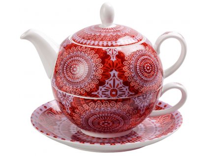 Sonji - Fine Bone China, Tea for one, čajová porcelánová souprava 0,25 l /0,5 l s mandaly