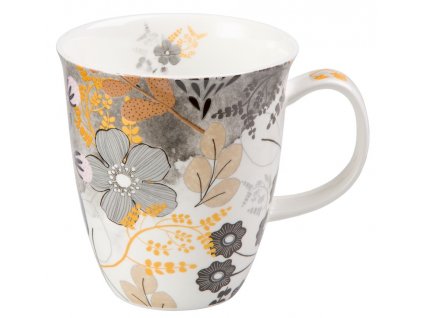 Astrid - Fine Bone China porcelánový hrnek 0,4 l, květiny