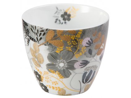 Astrid - Fine China porcelánový hrnek bez ucha, 0,3 l, květiny