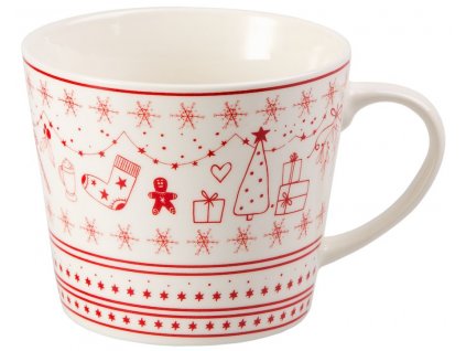 Julefest - Fine Bone China porcelánový hrnek 0,4 l, vánoční