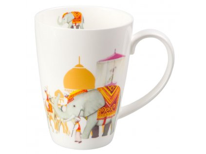 Mahal - Fine Bone China porcelánový hrnek 0,5 l, slon, Indie