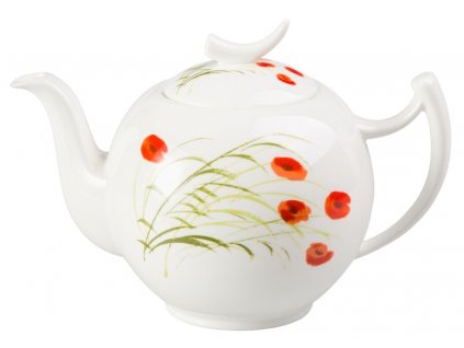 Caprice - Fine Bone China porcelánová čajová konvice 1 l, vlčí mák