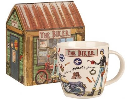 The Biker, motorkář - porcelánový hrnek 0,4 l v dárkové krabičce