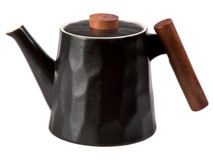 Debra - Porcelánová čajová konvice 1,2 l, černá