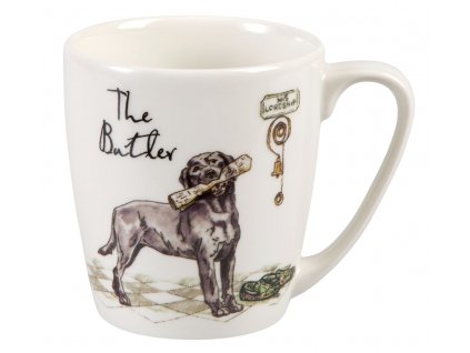 The Butler - Fine China, porcelánový hrnek 0,3 l, pes komorník