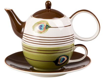Pfauenauge - keramická čajová souprava 0,2 l/0,4 l, tea for one, paví oka