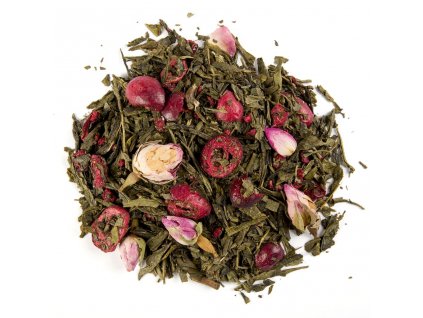 Brusinková romance - aromatizovaný sypaný zelený čaj 80 g